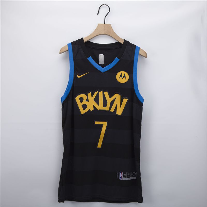 Cheap Men Brooklyn Nets 7 Durant black Fashion Nike 2021 NBA Jersey